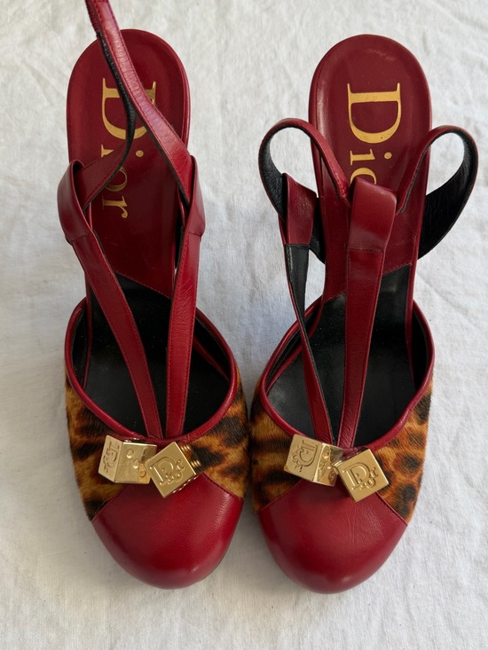 Dior Shoes - Rare Christian Dior by Galliano Leather Ponyhair Slingback Heels